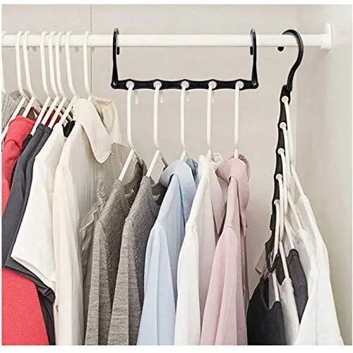 10pcs Random Color Multifunctional Hanger Magic Hanger Clothes Coat Hanger Organizer Windproof 5Hole Magic Coat Hanger 10pcs Random Color Multifunctional Hanger Magic Hanger Clothes Coat Hanger Organizer Windproof 5Hole Magic Coat Hanger