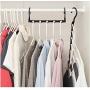 10pcs Random Color Multifunctional Hanger Magic Hanger Clothes Coat Hanger Organizer Windproof 5Hole Magic Coat Hanger