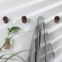 Anjuer Natural Wooden Wall Coat Hooks Hat Hanger Towel Rack Home Vintage Single Organizer Hangers, Handmade Craft Black Walnut 3 pcs Anjuer Natural Wooden Wall Coat Hooks Hat Hanger Towel Rack Home Vintage Single Organizer Hangers, Handmade Craft Black Walnut 3 pcs