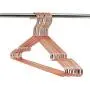 KOOBAY 30Pack 17" Rose Shiny Copper Clothes Metal Wire Hanging Hangers for Shirts Coat Storage & Display