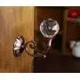 LBFEEL Clear Glass Hooks Crystal Wall Hooks Gold Silver Coat Hat Hangers Hooks Antique Bronze Copper Clothes Hooks (Copper)