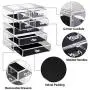 Makeup Organizer Acrylic Cosmetic with 7 Storage Drawers and Jewelry Display Boxes One-piece Makeup Organizer Acrylic Cosmetic with 7 Storage Drawers and Jewelry Display Boxes One-piece