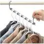 10pcs Magic Clothes Hanger Hanging Chain Metal Cloth Closet Hanger Shirts Tidy Save Space Organizer Hangers for Clothes Decoration