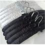 10pcs Sponge Hanger Beautiful Satin Hanger Men Clothes Hangers Trousers Clips Anti-Slip Hanger Random Color