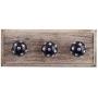 Indianshelf Handmade 1 Artistic Vintage Blue Wooden Star Clothes Hooks Hangers/Wall Hooks for Kids