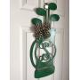 Monogram Golf Bag Door Hanger - Fathers Day Door Hanger - Golf Bag Wreath - Golfer Door Hanger - Golfer Wreath - Golf Door Hanger