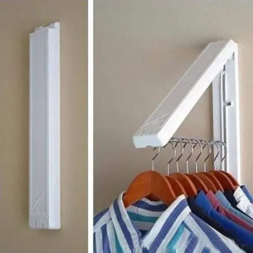 Areena Shop Stainless Folding Wall Hanger Mount Retractable Clothes Indoor Hangers Areena Shop Stainless Folding Wall Hanger Mount Retractable Clothes Indoor Hangers