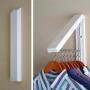 Areena Shop Stainless Folding Wall Hanger Mount Retractable Clothes Indoor Hangers