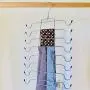 MEIYIN Foldable Underwear Hanger, Stainless Steel Laundry Sock Drying Rack Clothes Hanger for Drying Towels, Bras, Baby Clothes