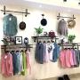 NDDDSD Clothing Rack Retro Wrought Iron Hangers Hanging Rod Clothing Store Hanger Wall Hanging Clothes Display Rack (Size : 120cm)