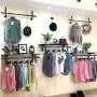 NDDDSD Clothing Rack Retro Wrought Iron Hangers Hanging Rod Clothing Store Hanger Wall Hanging Clothes Display Rack (Size : 120cm)