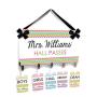 Customized Set School Office Passes with Hanger, Multi Colored Chevron Theme Customized Set School Office Passes with Hanger, Multi Colored Chevron Theme