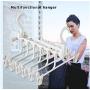 Multifunctional Hanger Space Saving Folding Magic Clothes Hanger Drying Cabinet Home Bedroom Storage Holder Hanger Pants Clip 2pc