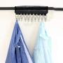 Heitaisi Cap Organizer Hanger, Portable Hangers Hook-and-Loop Self-Adhesive Clip, Collapsible Hat Hanger Clip, Travel Clothes Cap Organizer Hanger with 10pcs Hooks