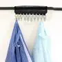 Heitaisi Cap Organizer Hanger, Portable Hangers Hook-and-Loop Self-Adhesive Clip, Collapsible Hat Hanger Clip, Travel Clothes Cap Organizer Hanger with 10pcs Hooks