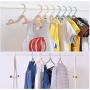 Portable Travel Clothes Hanger 10pcs Random Color Folding Hangers Space Saving Travel Laundry Supplies