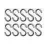 S Hook - Marine Grade 316 Stainless Steel 1.56'' Long, 5/32'' Thick Metal Hook for Hanging and Utility Use (10)