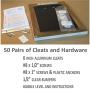 French Cleat Picture Hanger Kit 6 Inch - 50 Pairs - Small Z Bar Hanger Supports 50 lbs - Z Clip Mirror Hanging Hardware