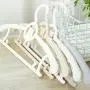 shengyuze Children Clothes Hanger, 5Pcs Extendable Children Kids Clothes Hanger Baby Trousers Drying Holder Rack - Beige