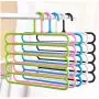 5 Layers Non-Slip Multi Functional Clothes Hangers Pants Storage Hangers Cloth Rack Scarf Tie Rack Space Saving Organizer 5pcs Random Color 5 Layers Non-Slip Multi Functional Clothes Hangers Pants Storage Hangers Cloth Rack Scarf Tie Rack Space Saving Organizer 5pcs Random Color