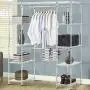 CoziNest Expandable Closet Organizer Free Standing Clothes Hanger Rack Shelves Heavy Duty CoziNest Expandable Closet Organizer Free Standing Clothes Hanger Rack Shelves Heavy Duty
