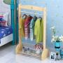 Iddefee Clothes Tree Childrens Coat Rack Rack Solid Wood Simple Hanger Floor Coat Rack Hanger Bedroom Clothes Rack Special Coat Racks (Color : Wood, Size : 120x60x30cm)