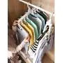 OCS Space Saving Cloth Hangers, Magic Hanger, Multi-Functional Shirt Hangers, Shirt Organizer, Closet Organizer, (1 Pack/White). OCS Space Saving Cloth Hangers, Magic Hanger, Multi-Functional Shirt Hangers, Shirt Organizer, Closet Organizer, (1 Pack/White).