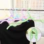 FEIDOL 10 PCS Outdoor Clothes Hangers Portable Folding Clothes Hangers Clothes Drying Rack for Travel Colorful Clothing Hanger for Hotel Hiking Camping