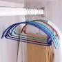 Clothes Racks Hanger Seamless Dip Semi-Circular Non-Slip Shoulder Dress,10pcs, Standard Hangers (Color : Purple)