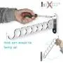 Wallniture Costa Wardrobe Organizer Wall Mounted Clothes Bar - Hanger Holder Organizer - Steel 14.5 Inch Set of 2 Wallniture Costa Wardrobe Organizer Wall Mounted Clothes Bar - Hanger Holder Organizer - Steel 14.5 Inch Set of 2