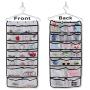 Hanging Closet Organizer 42 Pockets & Hanger stores Clothes, Stockings, Socks, Jewelry, Toiletries, Baby Nursery, Household & Children Accessories. Durable Dual-sided Closet Storage Saves Space