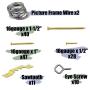 BIGTEDDY - 206pcs Photo Frame Picture Hangers Assortment Wall Hanging Kit Hardware Hooks with Wire for Drywall Home and Office Picture Wall Mount BIGTEDDY - 206pcs Photo Frame Picture Hangers Assortment Wall Hanging Kit Hardware Hooks with Wire for Drywall Home and Office Picture Wall Mount
