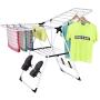 Laundry clothes storage drying rack portable folding dryer hanger heavy duty portable & multi-functional clothes rack