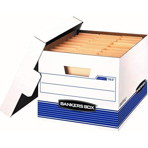 Bankers Boxes STOR/File Medium-Duty Storage Boxes, FastFold, Lift-Off Lid, Letter/Legal, Value Pack of 20 (0076315) Bankers Boxes STOR/File Medium-Duty Storage Boxes, FastFold, Lift-Off Lid, Letter/Legal, Value Pack of 20 (0076315)