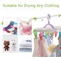 Rommeka Drying Hanger - Portable Circular Laundry Drying Rack with 16 Clips for Socks, Baby Clothes, Cloth Diapers, Bras, Towel, Underwear, Hat, Scarf, Pants, Gloves