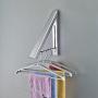 Retractable Clothes Hanging System Drying Rack Clothes Hanger Hanging Rod Wardrobe Foldable Aluminum for Space Saving Laundry Utility Room