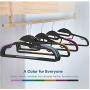 10 pcs Random Color 42cm Household Plastic Clothes Hangers Multifuction Skid Resistant Suit Hanger Clothing Hanging Without Mark