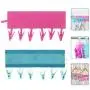 HJYPYJ Magic Hanger,Portable Cloth Folding Hanger,with Clip Space-Saving Organizer Hanger Strong Clamping Force/Black / 34x10cm