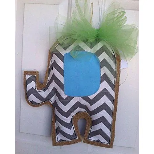 Welcome Baby Elephant Door Hanger Welcome Baby Elephant Door Hanger