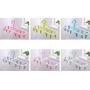 Folding Travel Clip & Drip Hanger, Portable Plastic Clothes Underwear Socks Laundry Drying Hanger Rack With 12 Clips For Home Or Outdoor (Light Green)