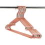 Koobay Top 17" Rose Copper Gold Shiny Steel Wire Clothes Hanger Non Slip Shoulders for Shirts,Coat,Slacks Storage & Display (10)