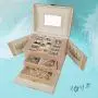 DOURR Jewelry Organizer, Travel Portable Jewelry Boxes Display Case Jewelries Holder Lockable Mirrored Storage Boxes for Rings Necklace Earrings, Gifts for Girls and Women (Beige) DOURR Jewelry Organizer, Travel Portable Jewelry Boxes Display Case Jewelries Holder Lockable Mirrored Storage Boxes for Rings Necklace Earrings, Gifts for Girls and Women (Beige)