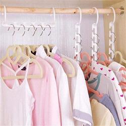 Dtemple Plastic Space Saver Magic Wardrobes Display Hanger Wonder Triple Closet Clothes Rack Clothing Hook Organizer