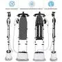 COSTWAY 2-in-1 Garment Steamer, Heavy Duty Powerful Clothes Fabric Steamer for Home and Commercial Use, Dual-Use Iron and Garment with Fabric Brush, Garment Hanger, 1600W COSTWAY 2-in-1 Garment Steamer, Heavy Duty Powerful Clothes Fabric Steamer for Home and Commercial Use, Dual-Use Iron and Garment with Fabric Brush, Garment Hanger, 1600W