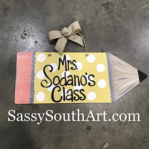 Sassy South Front Door Décor Wooden Door Hanger Teacher Wreath Sign Sassy South Front Door Décor Wooden Door Hanger Teacher Wreath Sign