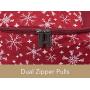Covermates Keepsakes - 56PC Adjustable Underbed Ornament Storage Bag - Holds 6 Inch Ornaments - Heavy Duty Material - FlexGrid Adjustable Compartments - ID Window - Holiday Storage - Red Snowflake Covermates Keepsakes - 56PC Adjustable Underbed Ornament Storage Bag - Holds 6 Inch Ornaments - Heavy Duty Material - FlexGrid Adjustable Compartments - ID Window - Holiday Storage - Red Snowflake