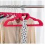 10pcs Random Color Heart Shaped Plastic Velvet Hangers Non-Slip Clothes Hanger with 360 Degree Swivel Hook 10pcs Random Color Heart Shaped Plastic Velvet Hangers Non-Slip Clothes Hanger with 360 Degree Swivel Hook