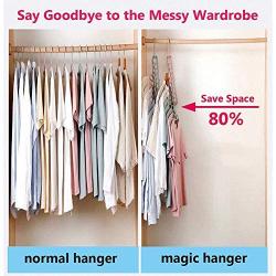 Anntool Space Saving Clothes Hangers Organizer Smart Closet Cascading Hanger 9 Slots Pack of 5 Innovative Design for Shirts Pants Dresses Coats