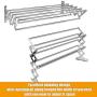 Mai Hongda Accordion Wall Mounted Drying Rack Stainless Steel Clothes Retractable Folding Accordian Wall Hanger Hanging Towel Holder 60lb Capacity for Laundry Bathroom No Drilling (24 Standard)