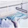 5pcs Random Color Multi-Port Support Circle Clothes Hanger Clothes Drying Racks Multifunction Plastic Scarf Clothes Hanger Hangers Storage Rack
